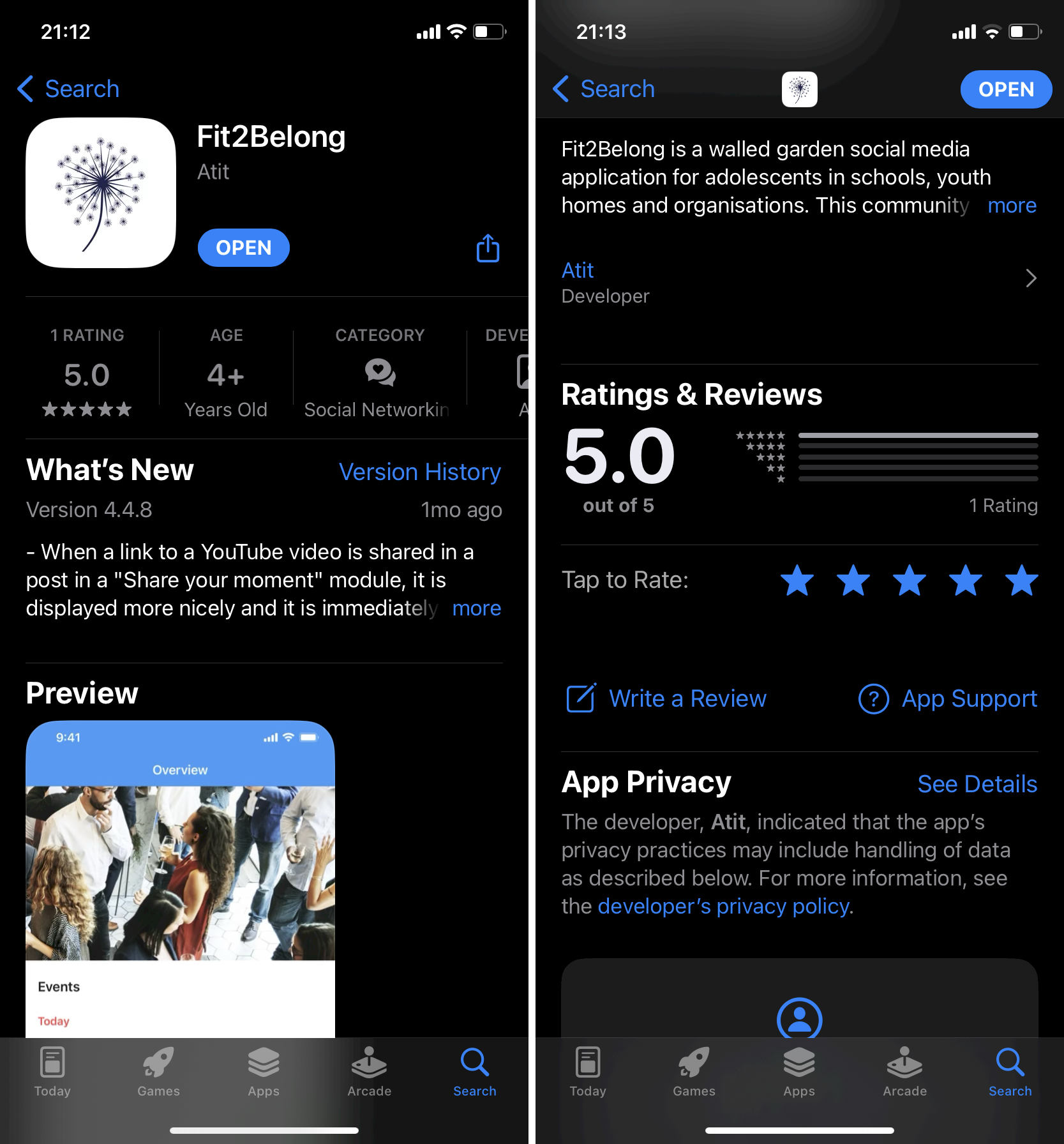 Fit2Belong App in App Store for free download