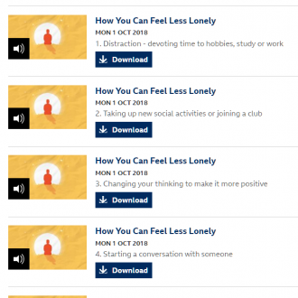 7 ways to feel less lonely - podcasts